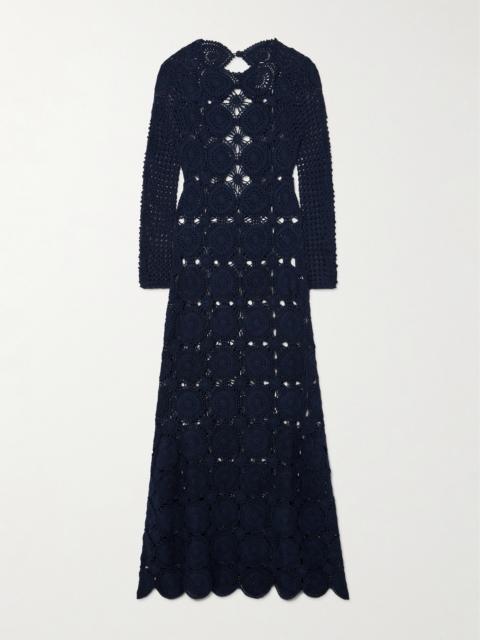 ESCVDO + Net Sustain Jules Crocheted Cotton Maxi Dress