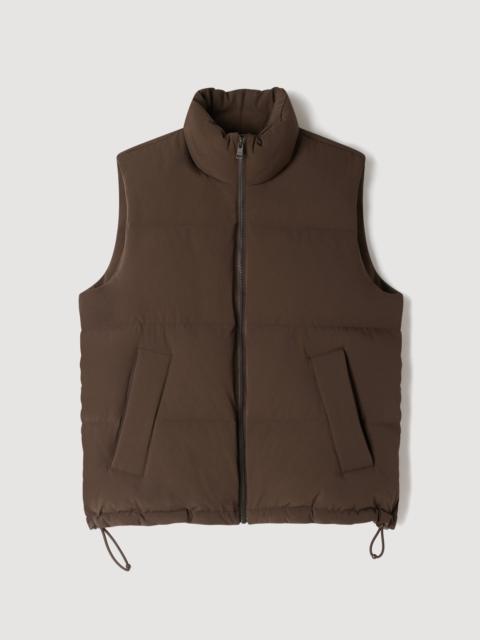 Sandro SLEEVELESS ZIPPED PUFFER JACKET