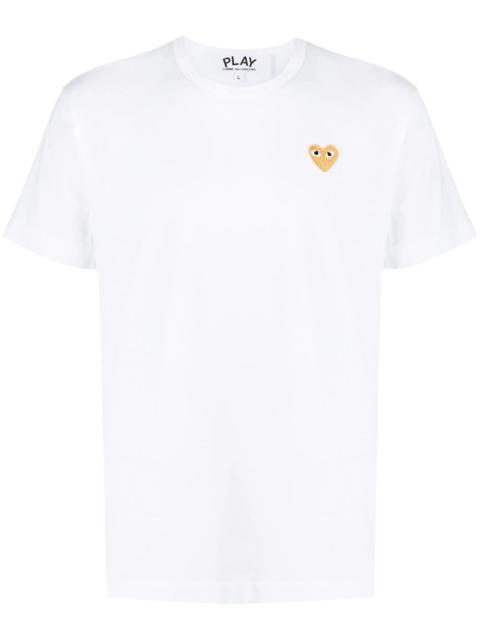 Comme des Garçons PLAY GOLD HEART COTTON T-SHIRT