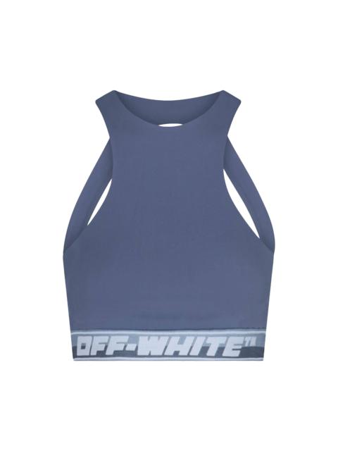 Off-White Athletic Logo Band Bra 'Grey'