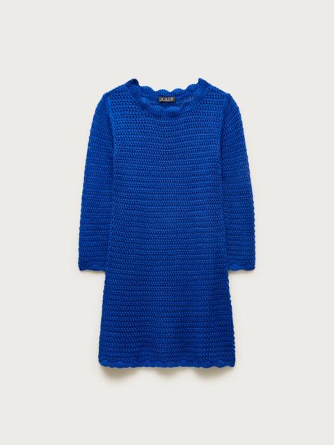 J.CREW Scallop-trim crochet mini dress