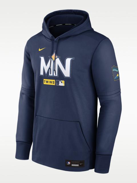 Nike Minnesota Twins Authentic Collection City Connect Men's Nike Therma MLB Pullover Hoodie