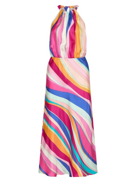 MARELLA Women's Long Silk Twill Dress - Fuchsia