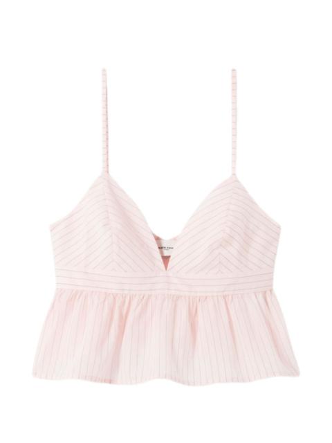 Claudie Pierlot striped V-neck top