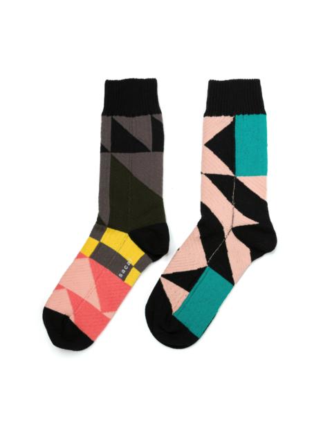 sacai sacai x A.P.C. Quilts Socks