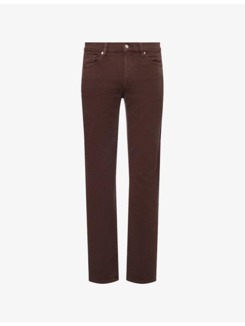 FRAME L'homme tapered-leg mid-rise stretch-denim jeans