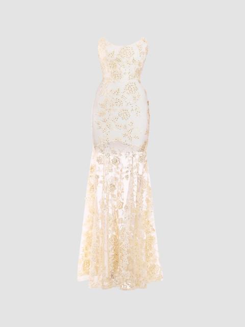 ZHIVAGO Women's The Voice Returns Embroidered Strapless Gown - Ivory