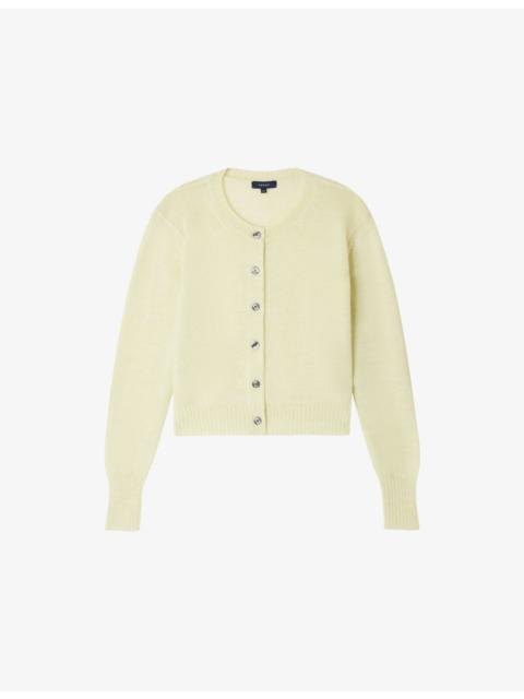 soeur Griffith Round-Neck Wool Cardigan