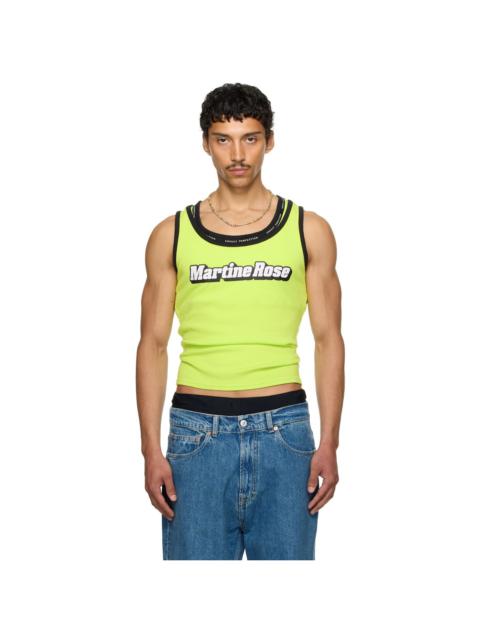 Martine Rose SSENSE Exclusive Green Folded Tank Top