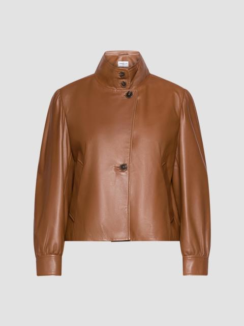 MARELLA Women's Leather Jacket - Tobacco Brown