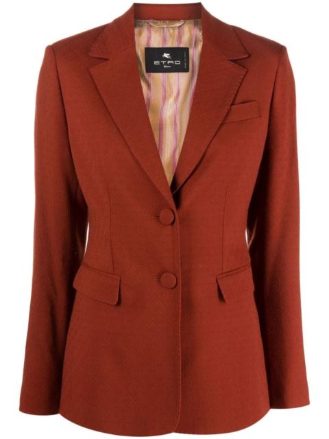 Etro virgin wool-blend jacquard blazer