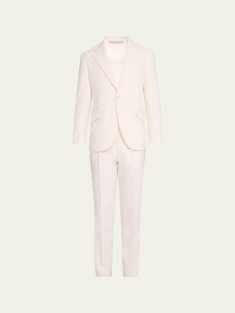 Brunello Cucinelli Men's Cotton Gabardine Suit