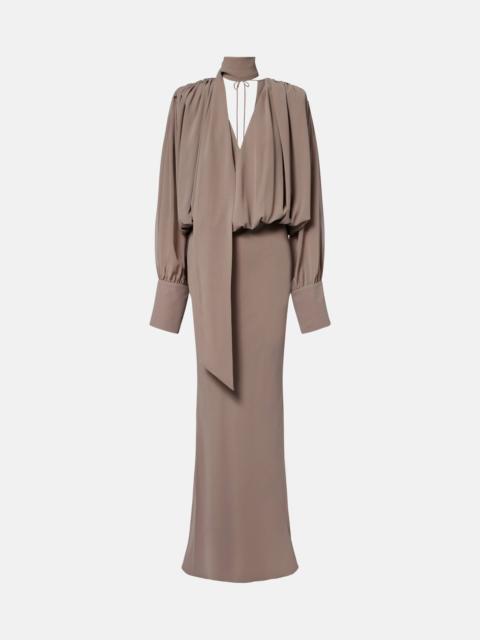ROTATE Scarf-detail maxi dress