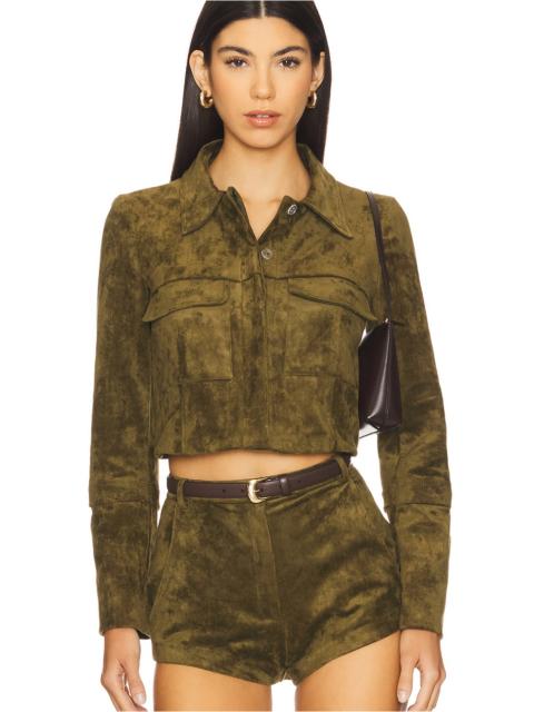 AMANDA UPRICHARD x REVOLVE Lucas Suede Jacket