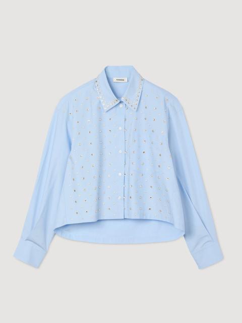 Sandro RHINESTONE SHIRT