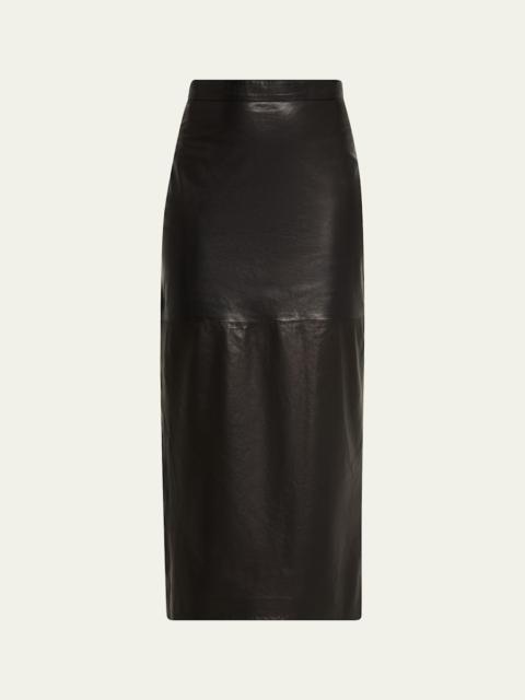HEIRLOME Lexi Leather Pencil Midi Skirt