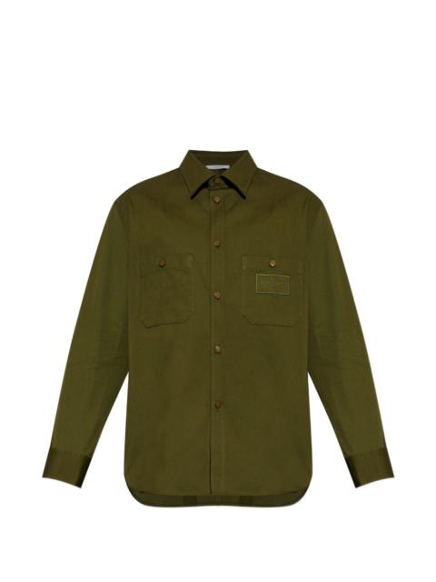 Givenchy Couture Seam logo-patch pocket-detail cotton shirt