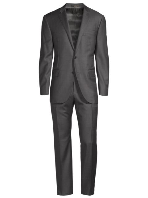CORNELIANI Men's Classic Wool Suit - Dark Grey
