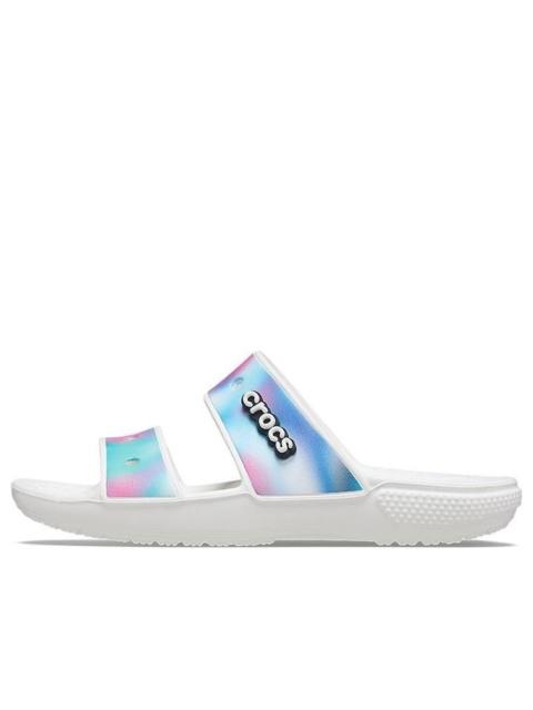crocs Crocs Classic Colorful Unisex Multi-Color White Sandals 207771-94S