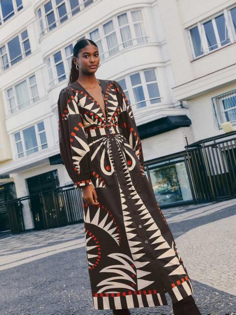 Black Coconut Grove Puff Sleeve Maxi Dress