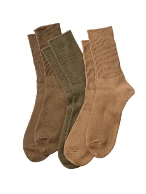 ROTOTO® R1427 Organic Daily 3 Pack Socks Khaki Tones