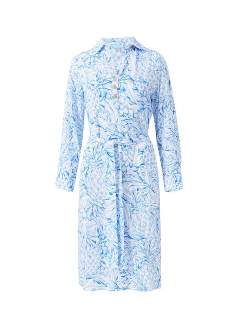 MELISSA ODABASH LAYLA PINEAPPLES DRESS