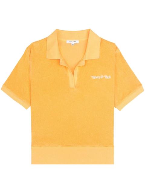 Sporty & Rich NY Tennis Club terry-effect polo shirt