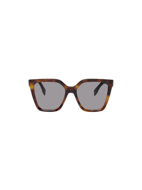 FENDI Tortoiseshell Square Sunglasses