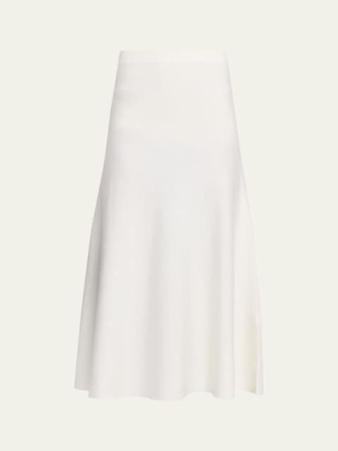 GABRIELA HEARST Freddie Midi Wool-Cashmere Skirt