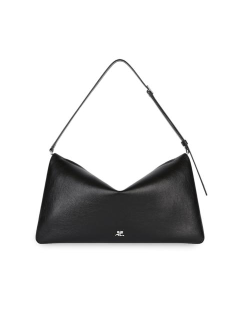 courrèges Women's Cuff Leather Shoulder Bag - Black