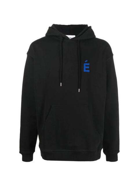 National patch  organic-cotton hoodie