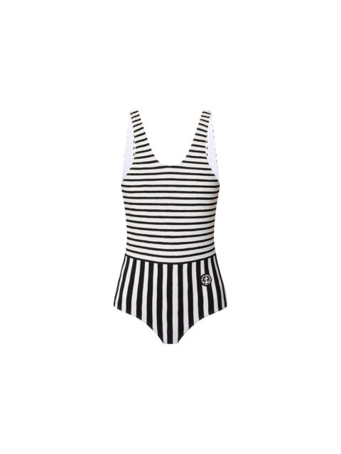 Louis Vuitton Mixed Stripes One-Piece Swimsuit