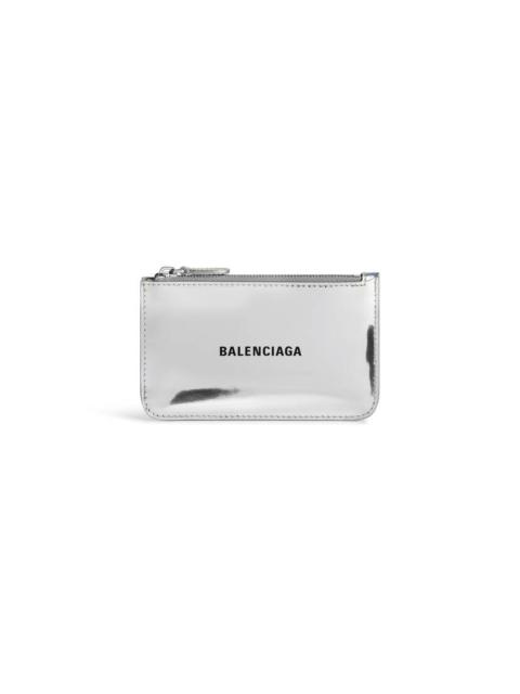 Women's Cash Large Long Coin And Card Holder Mirror Effect  in Silver