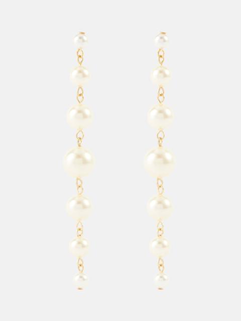 Perlette faux pearl drop earrings