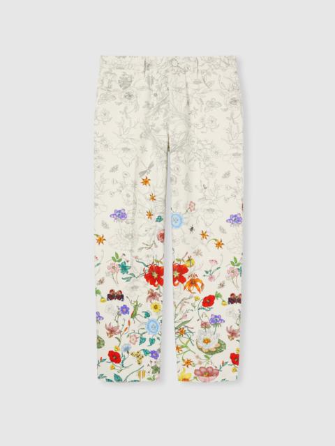 GUCCI Printed denim pants