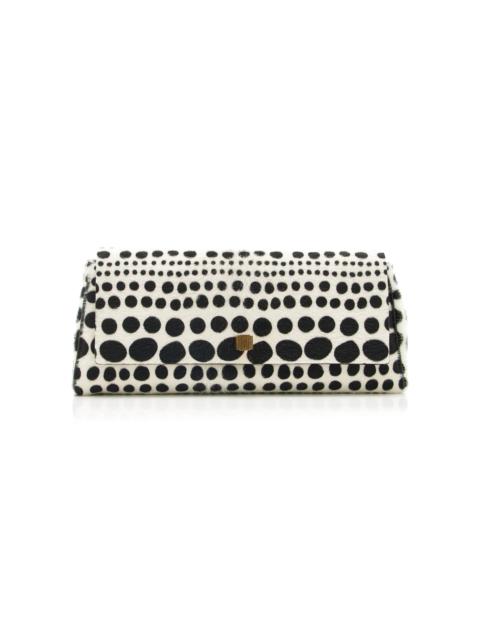 KHAITE Audrey Printed Pony Hair Clutch