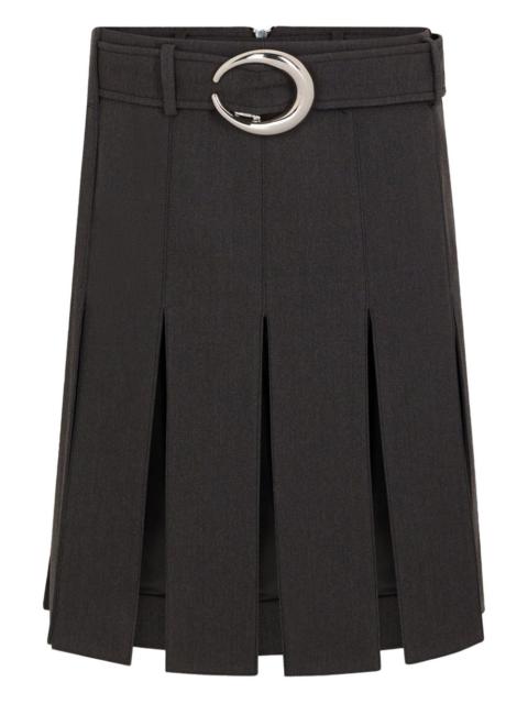 belt zip skirt