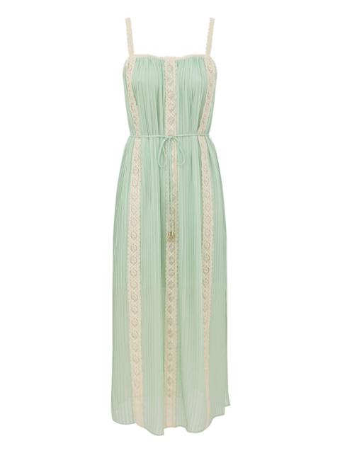 Zimmermann ECHO LACE PANEL SLIP DRESS