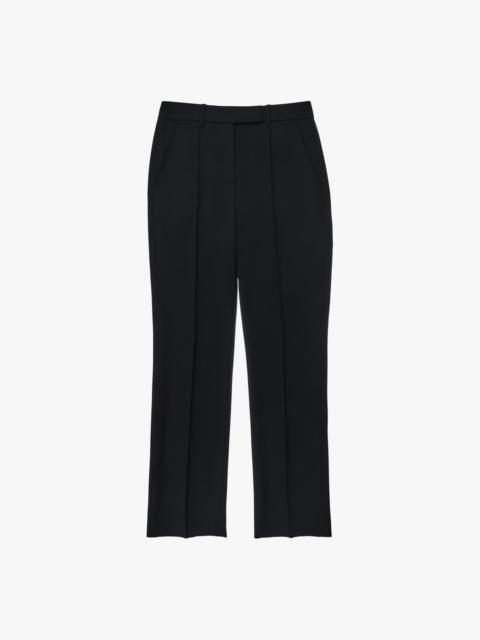 STRETCH WOOL STOVEPIPE PANT