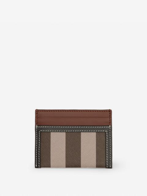 Burberry Check and Two-tone Leather Card Case