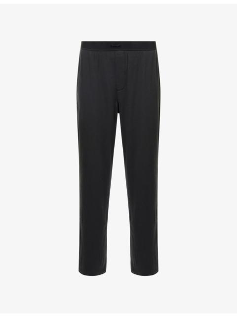 SKIMS Straight-Leg Ribbed Cotton-Jersey Trousers Rib Relaxed Pant