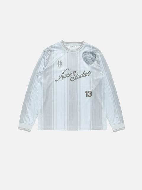 Acne Studios Logo sports jersey top - Grey