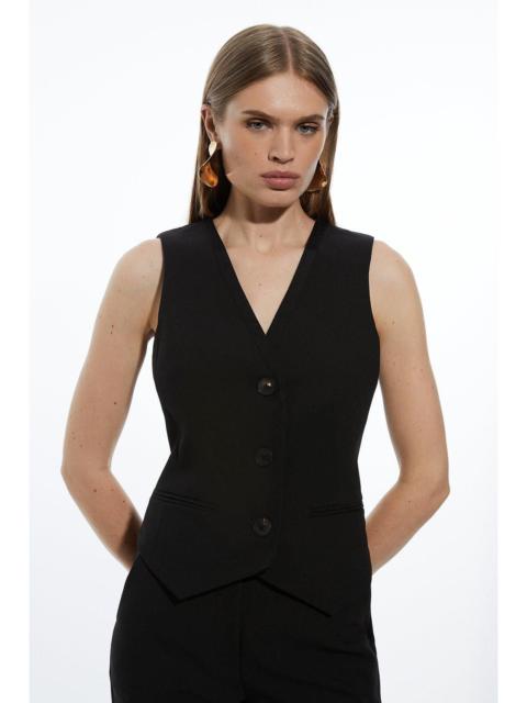 KAREN MILLEN Tall Clean Tailored Grosgrain Tipped Waistcoat