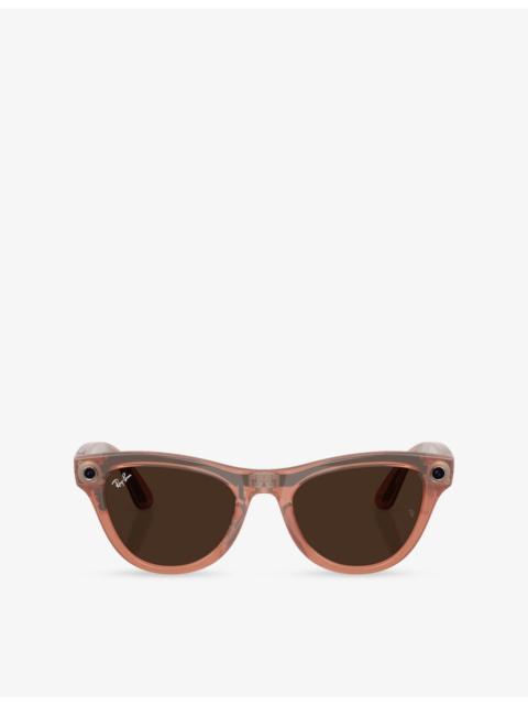 Ray-Ban RW4014 Skyler Cat-Eye Frame Injected Meta AI Glasses