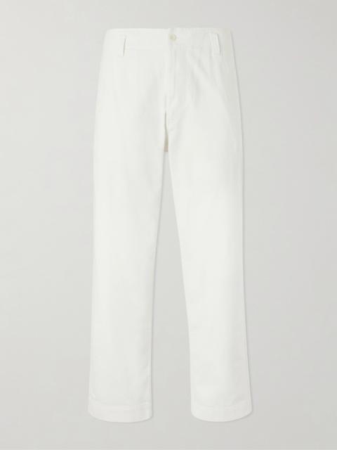 MARGARET HOWELL MHL. Naval Straight-Leg Cotton-Drill Trousers