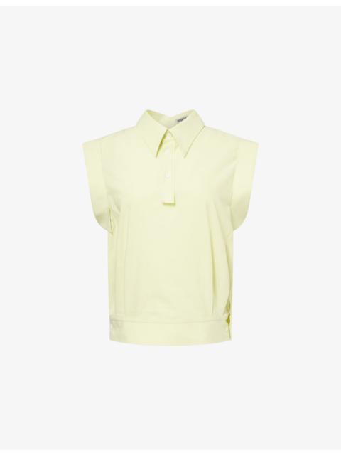 ISSEY MIYAKE Odd Short-Sleeve Cotton Shirt