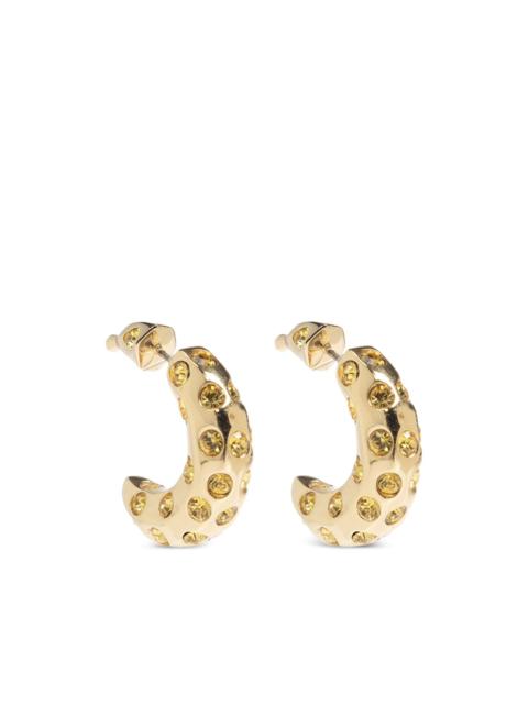 kate spade banana crystal-embellished earrings