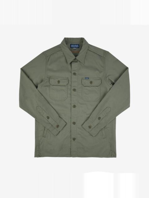 IHSH-385-ODG 9oz Herringbone Military Shirt - Olive Drab Green