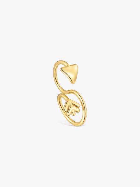 TOUS Open ring with 18K gold vermeil TOUS Flechazo