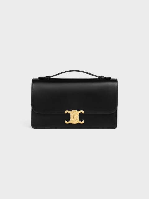CELINE MEDIUM TRIOMPHE FOLIO IN SHINY CALFSKIN